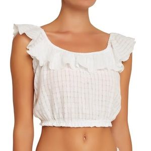 👯‍♀️ NEW Eberjey white crop top